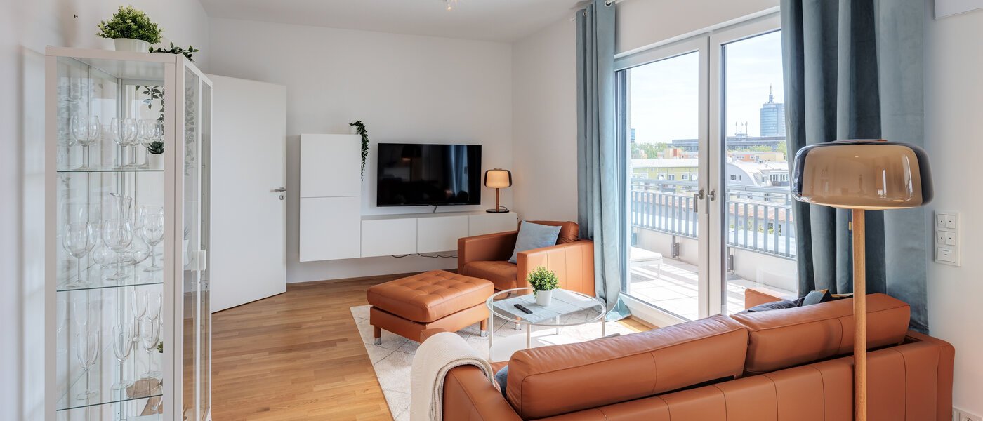 roof terrace apartment München Neuhausen 05 living area 13934