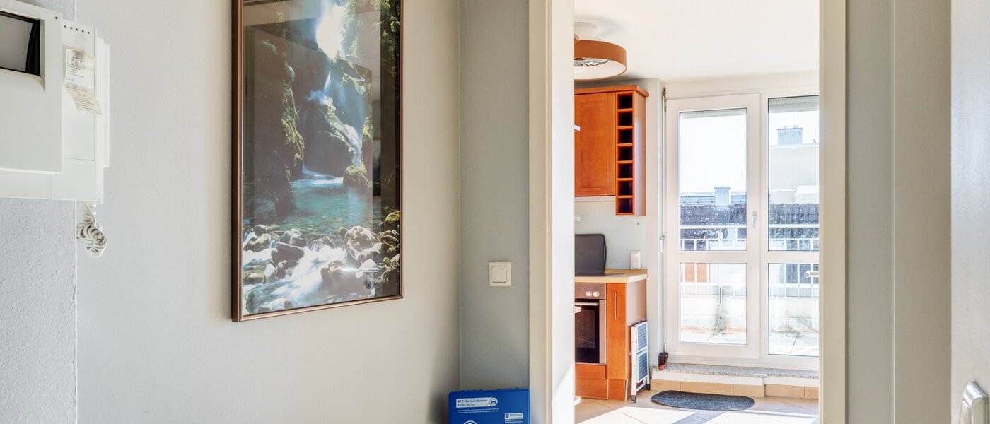 roof terrace apartment München Neuhausen 02 hall 13988