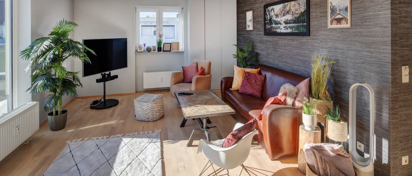 roof terrace apartment München Neuhausen 01 living area 13988