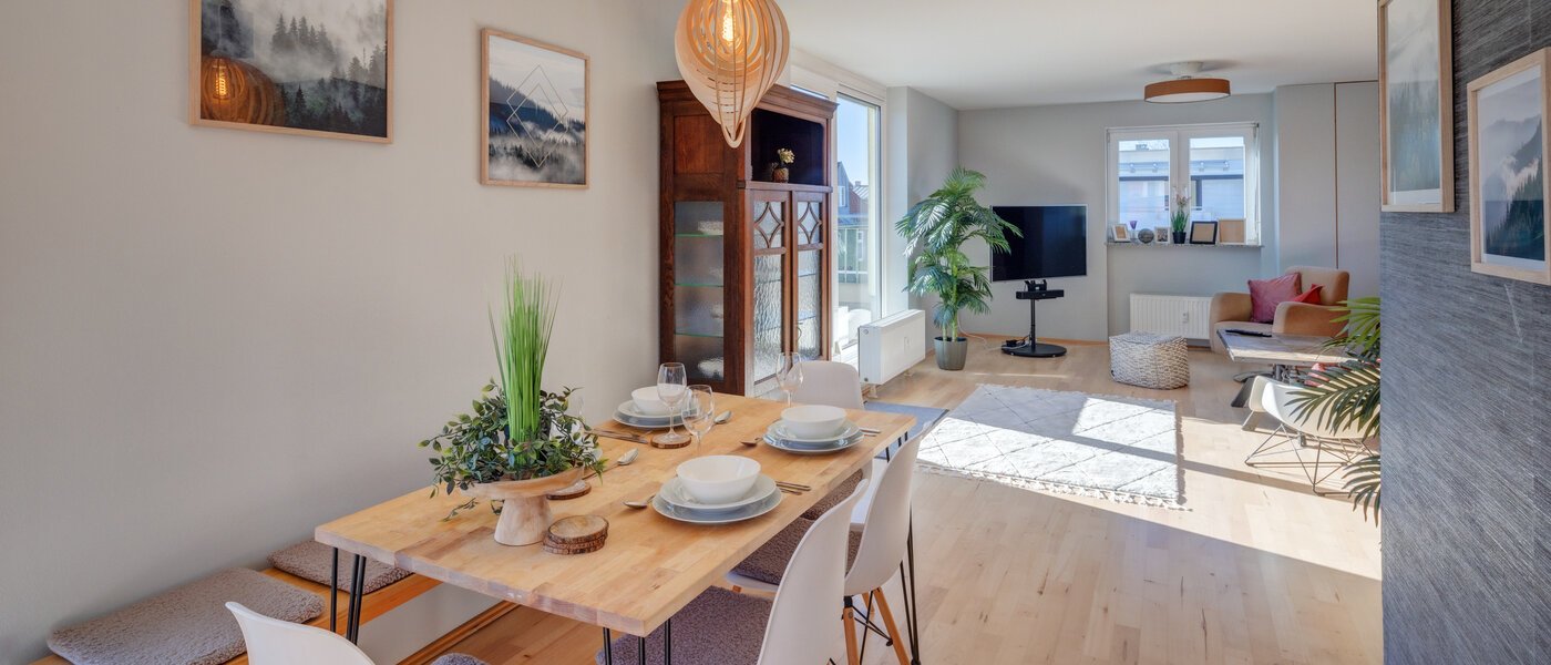 roof terrace apartment München Neuhausen 05 living area 13988