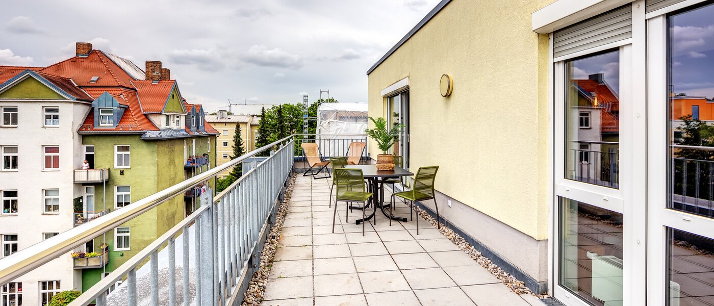 roof terrace apartment München Neuhausen 02 roof terrace 13988