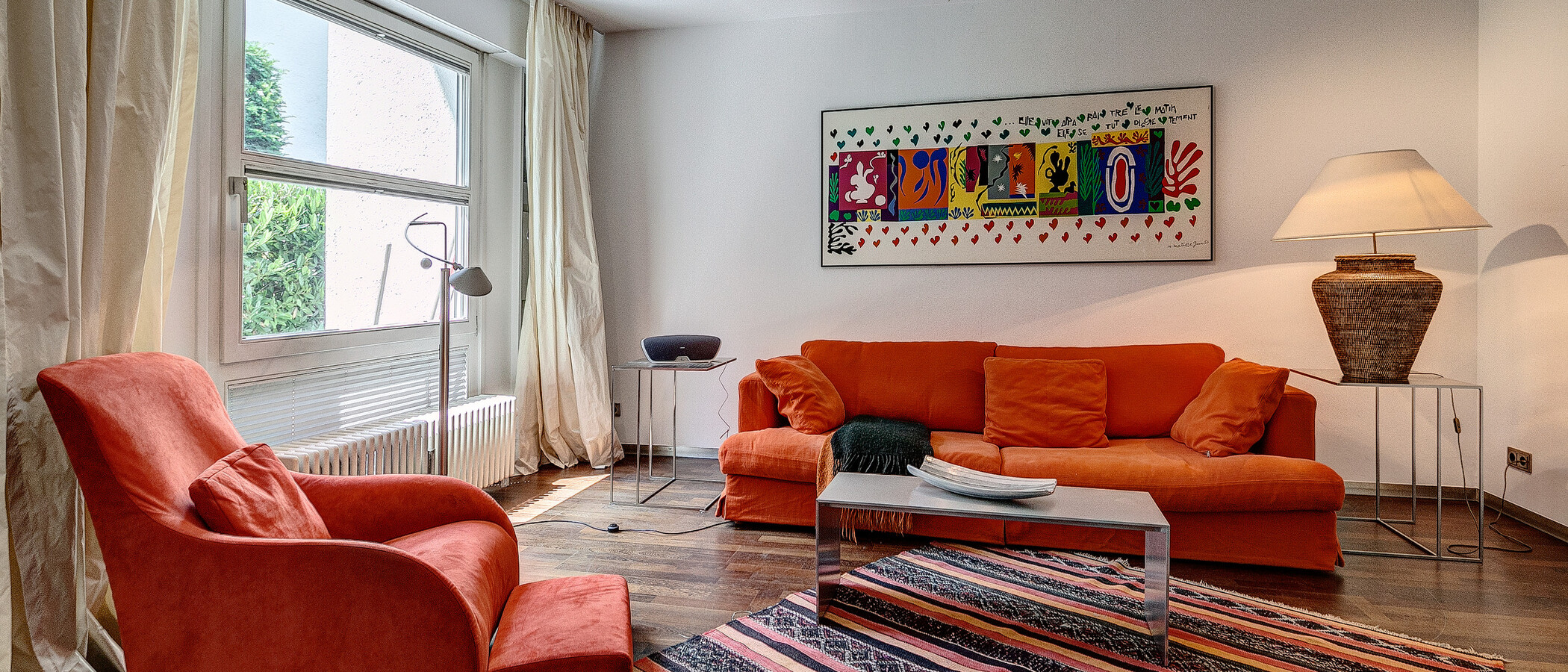 apartment with garden 	 München Herzogpark 02 living room 1401