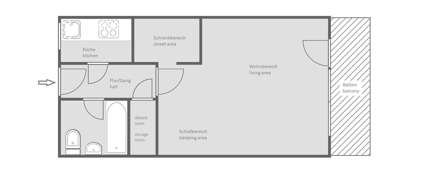 apartment München Maxvorstadt - Westen 01 floor plan 14102