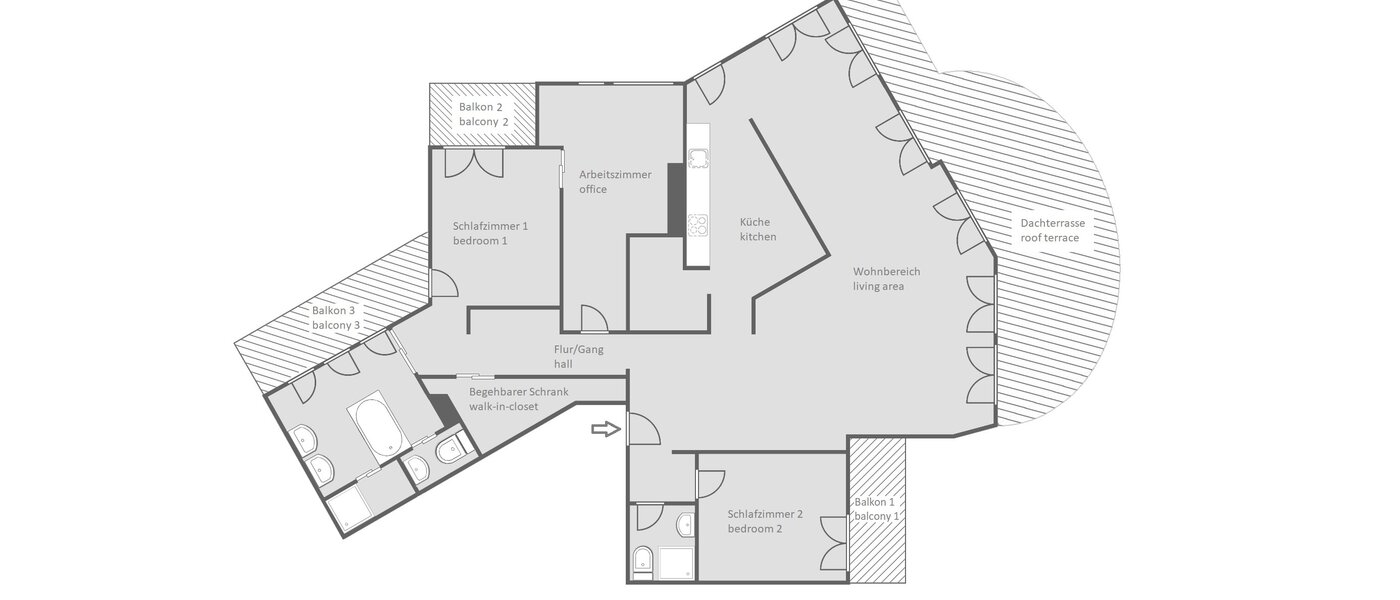 apartment München Solln 01 floor plan 14145