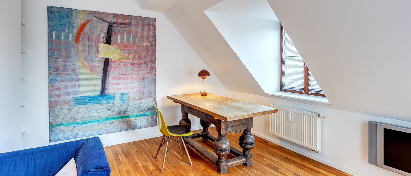 attic apartment München Isarvorstadt 03 living area 14172