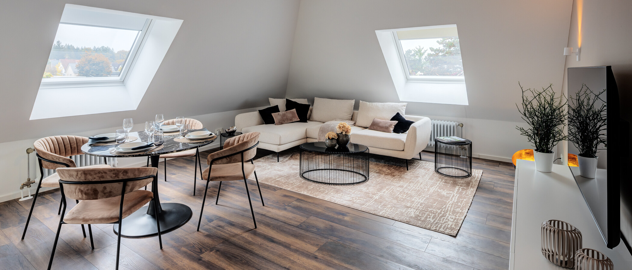 roof terrace apartment München Großhadern 01 living area 14211