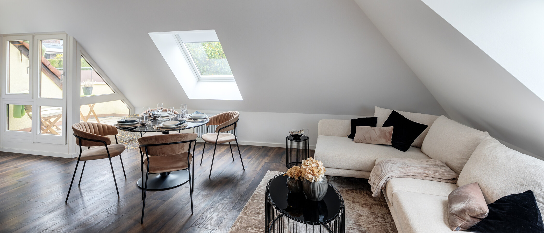 roof terrace apartment München Großhadern 02 living area 14211