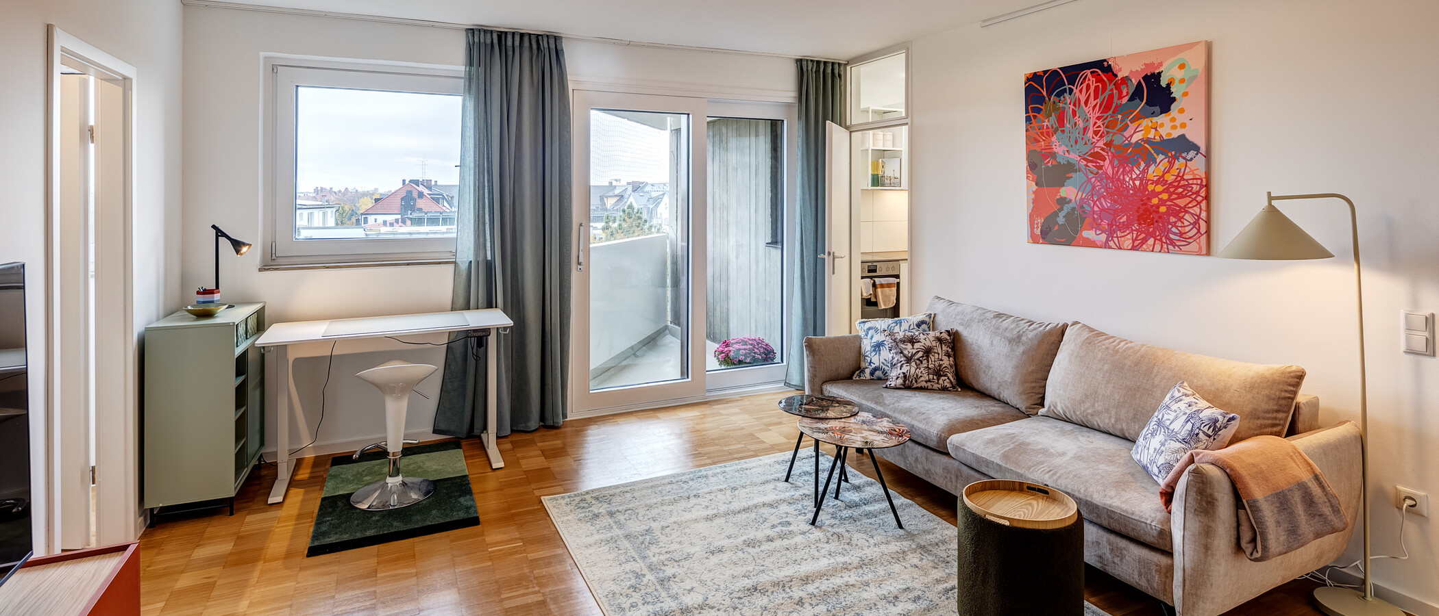 apartment München Schwabing (rechts der Leopoldstraße) 02 living room 14213