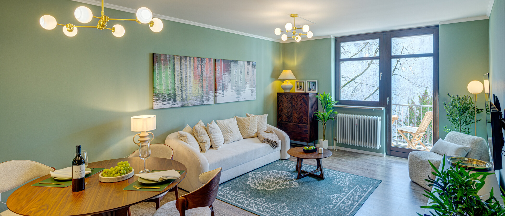 apartment München Schwanthalerhöhe 01 living area 14233