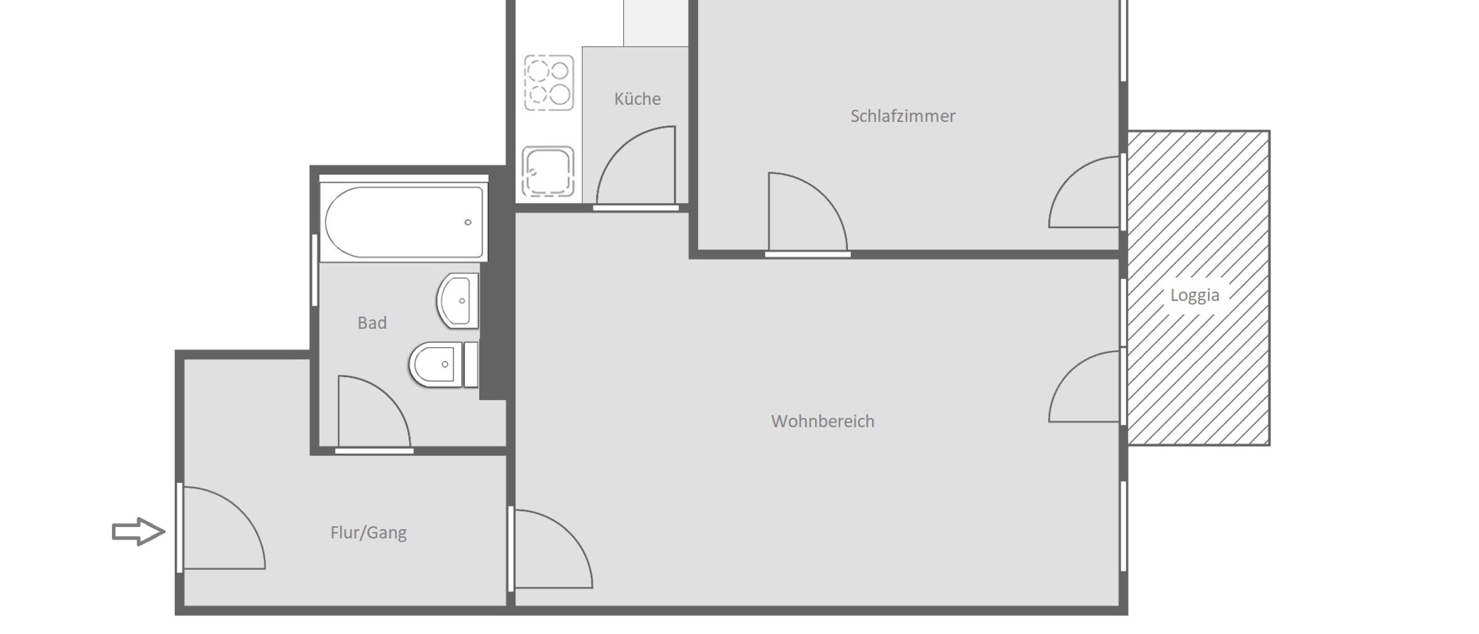 attic apartment München Lehel 01 floor plan 14280