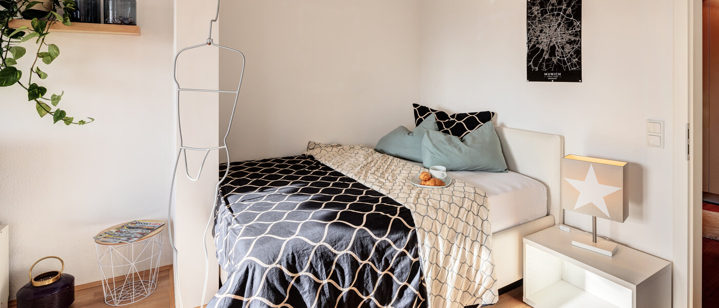 roof terrace apartment München Untermenzing 01 sleeping area 14293