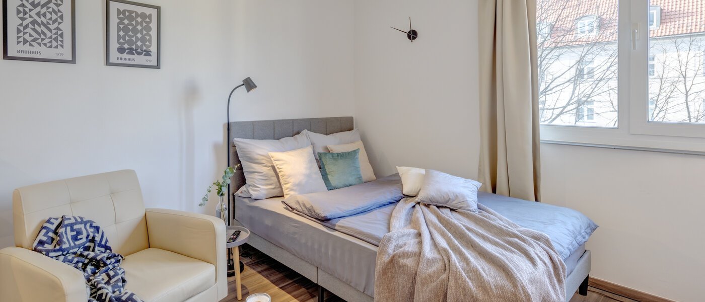 studio München Schwabing-West 01 sleeping area 14298