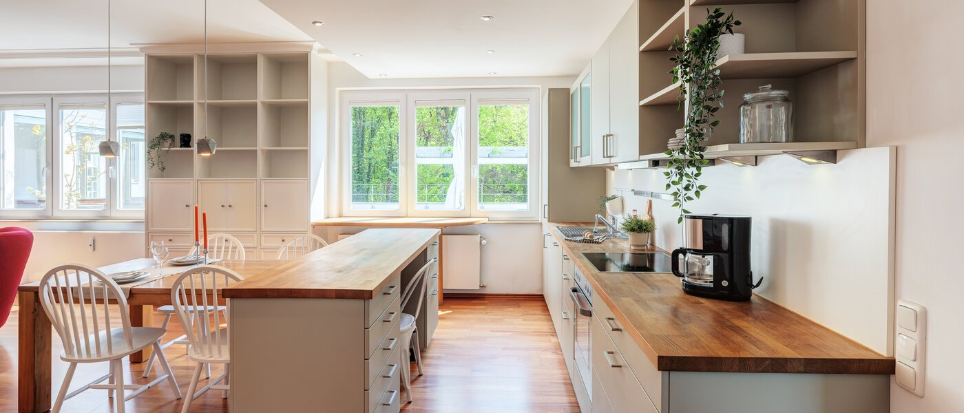 roof terrace apartment München Solln 01 kitchen 14396