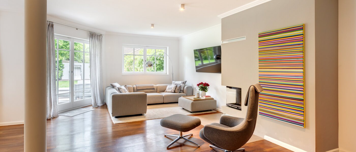 semi-detached house Grünwald 01 living area 14454