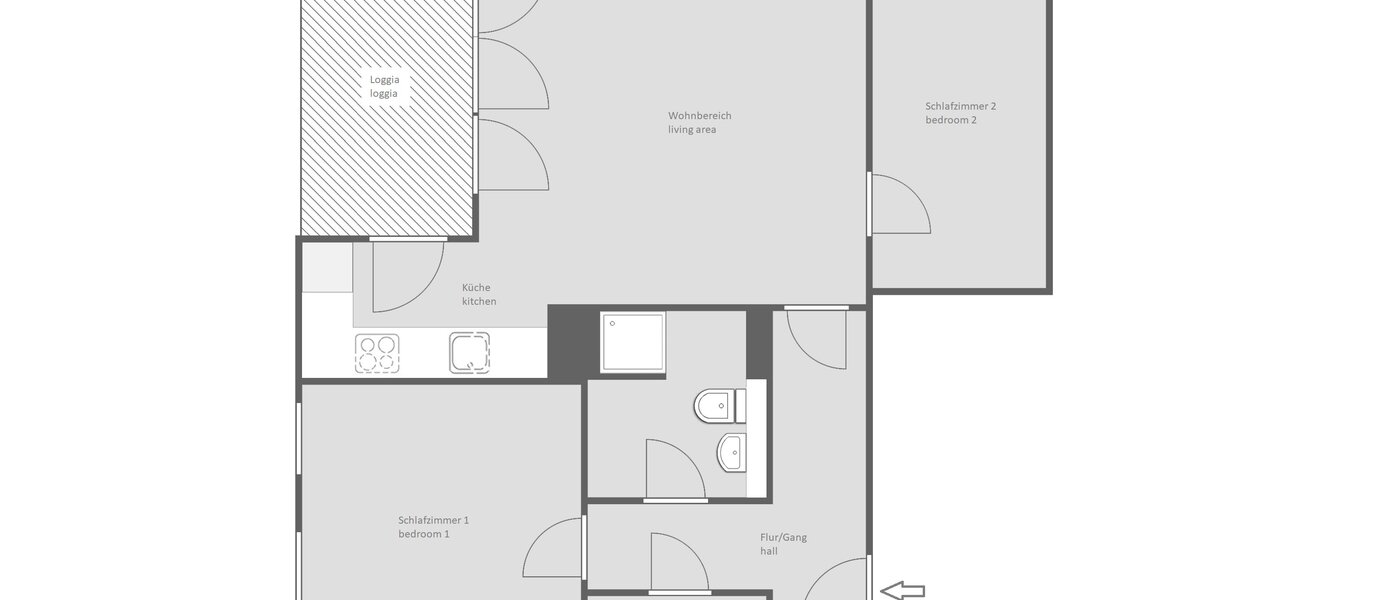 apartment Haar 01 floor plan 14460