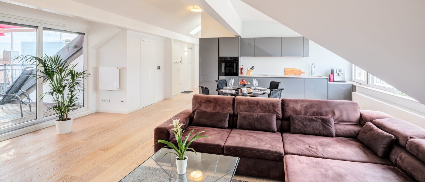 attic apartment München Maxvorstadt 04 living area 14568