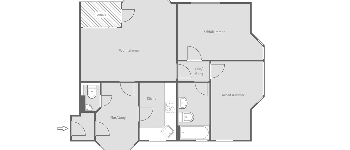 apartment München Nymphenburg 01 floor plan 14596