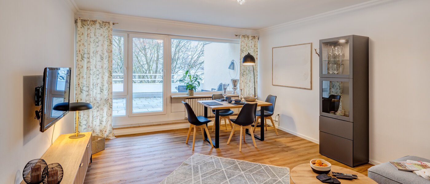 roof terrace apartment München Nymphenburg 01 living room 14694