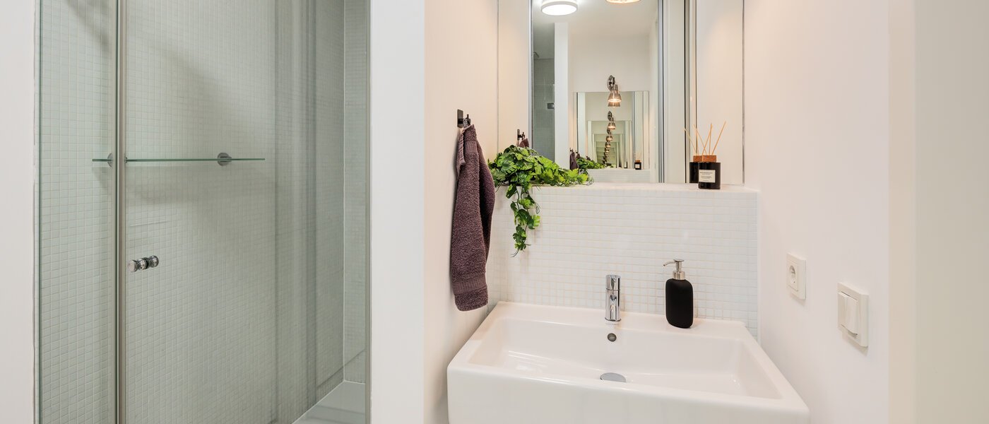 roof terrace apartment München Neuhausen 01 bathroom 14699