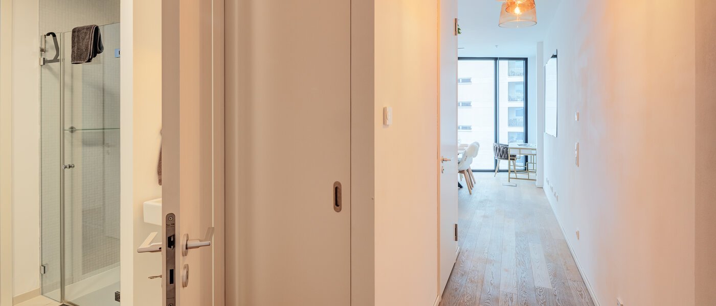 roof terrace apartment München Neuhausen 03 hall 14699