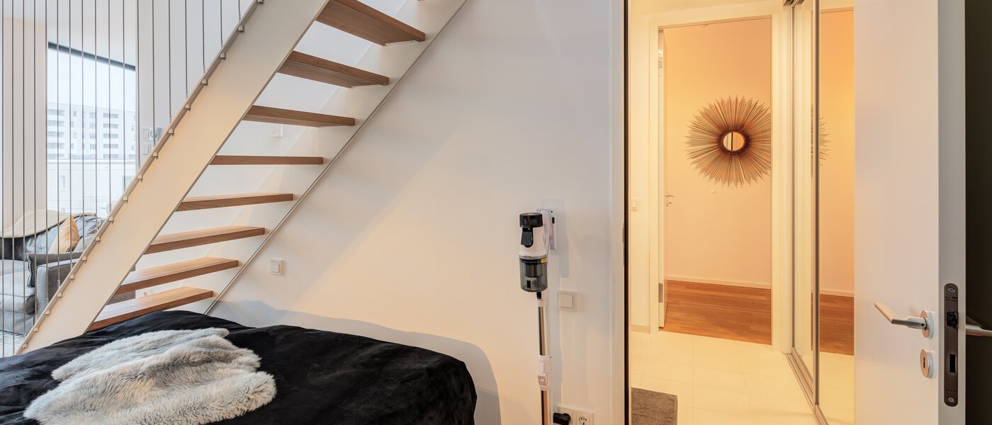 roof terrace apartment München Neuhausen 03 sleeping area 14699