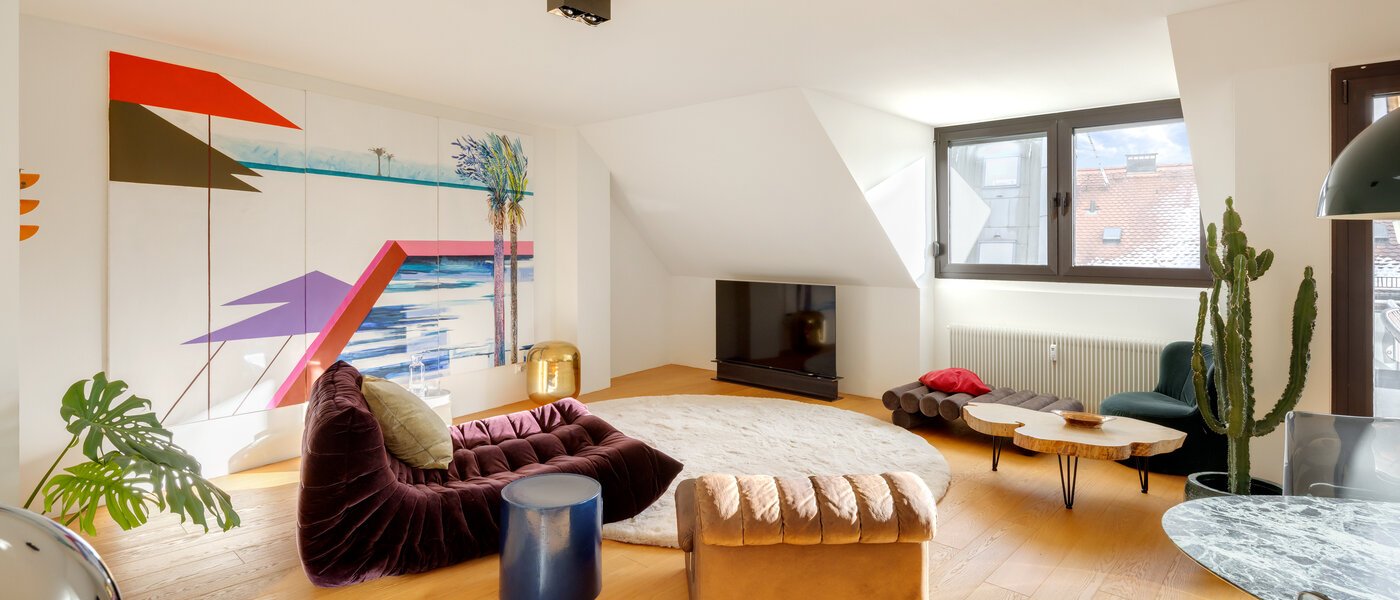 maisonette München Glockenbachviertel 03 living room 14717