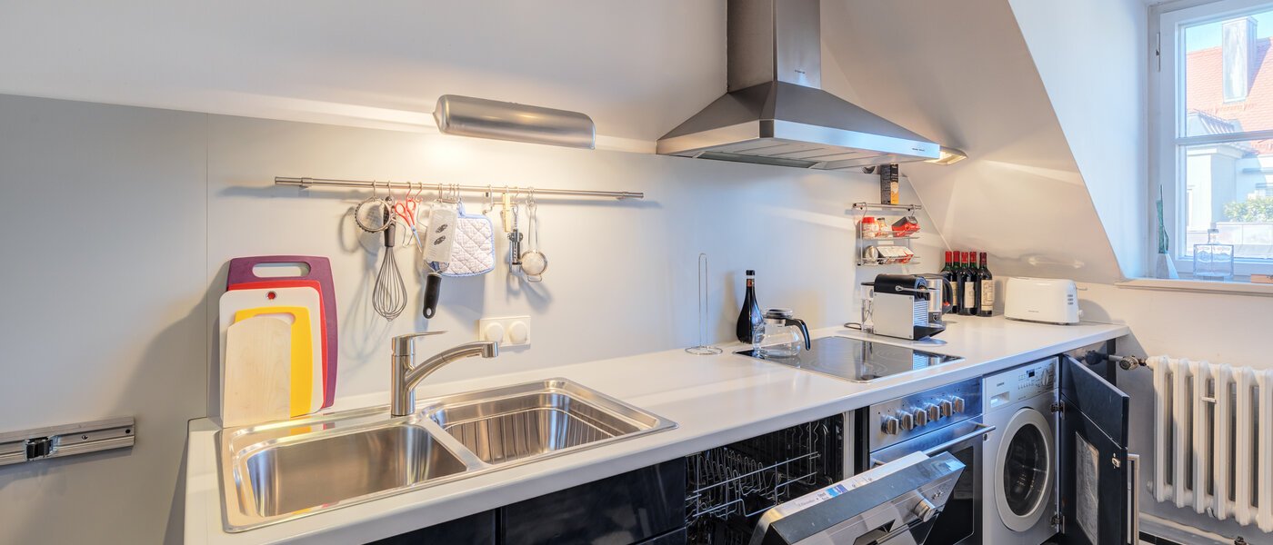 roof terrace apartment München Schwabing-West 02 kitchen 14731