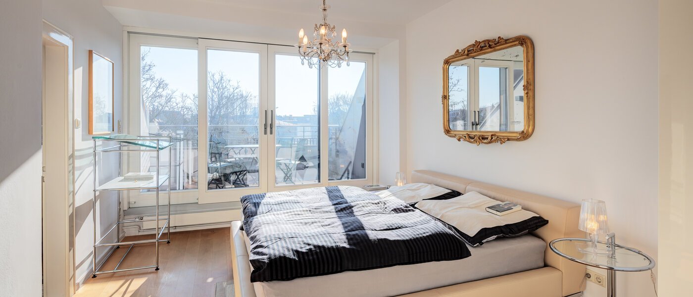 roof terrace apartment München Schwabing-West 01 bedroom 14731