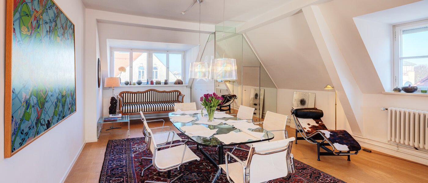 roof terrace apartment München Schwabing-West 01 living area 14731