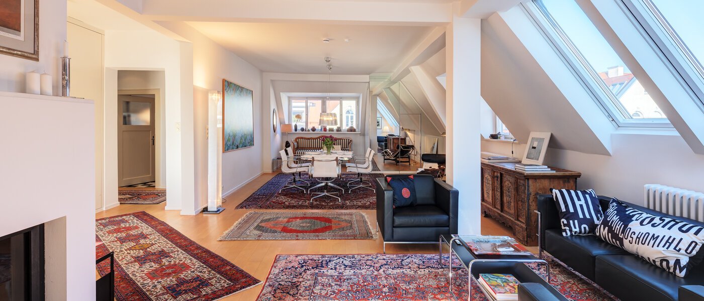 roof terrace apartment München Schwabing-West 05 living area 14731