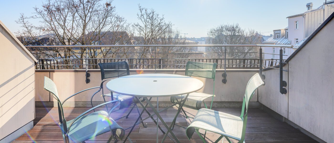roof terrace apartment München Schwabing-West 02 roof terrace 14731