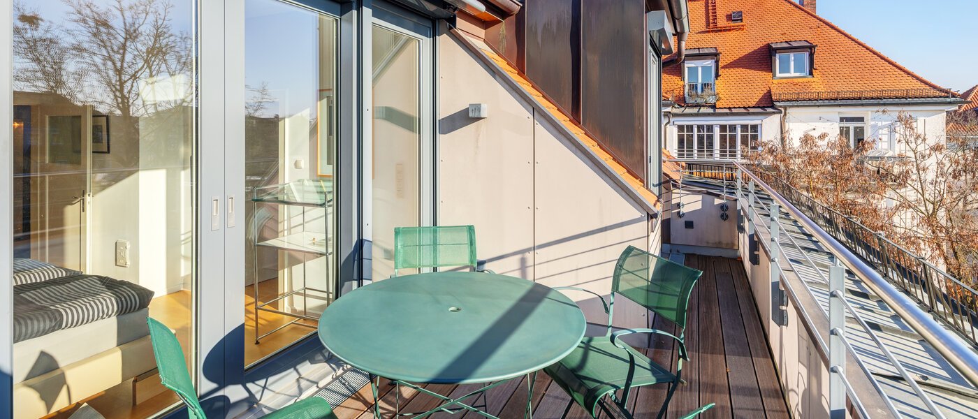 roof terrace apartment München Schwabing-West 03 roof terrace 14731