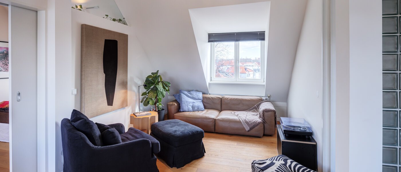 roof terrace apartment München Haidhausen 02 living area 14748