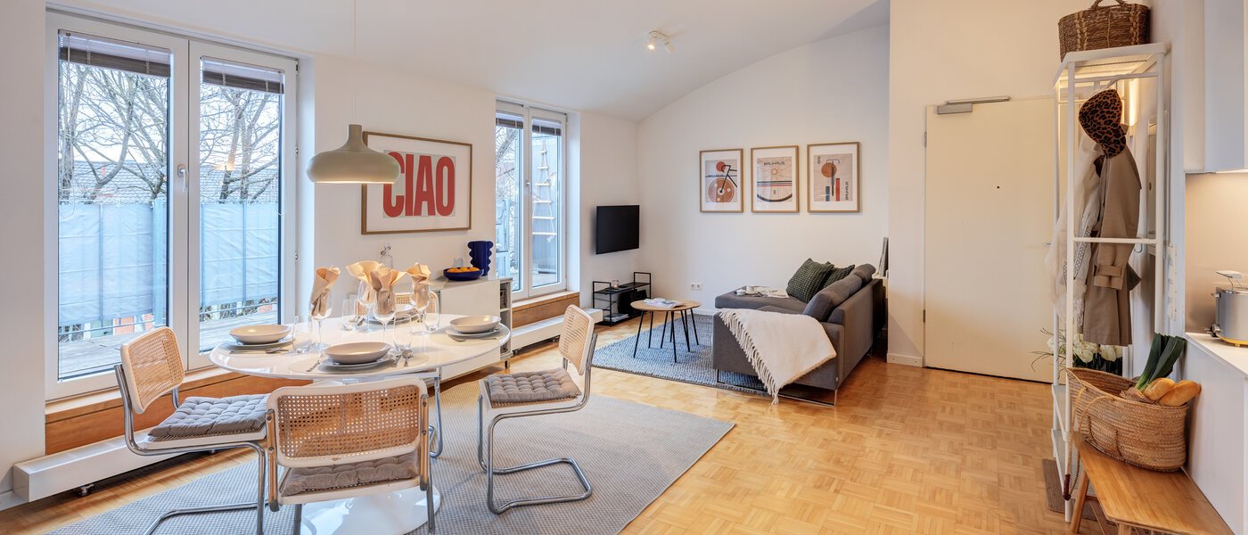 roof terrace apartment München Maxvorstadt 04 living area 14758