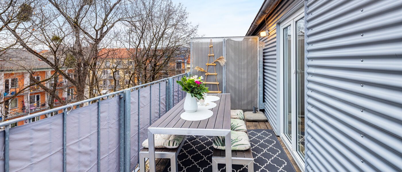 roof terrace apartment München Maxvorstadt 03 2. roof terrace 14758