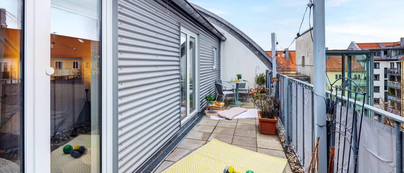 roof terrace apartment München Maxvorstadt 01 1. roof terrace 14758