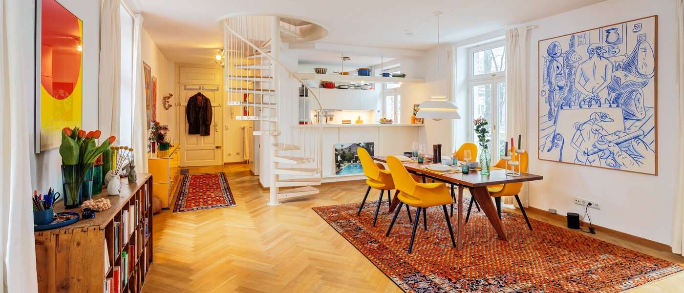 maisonette München Schwabing-West 02 living area 14766