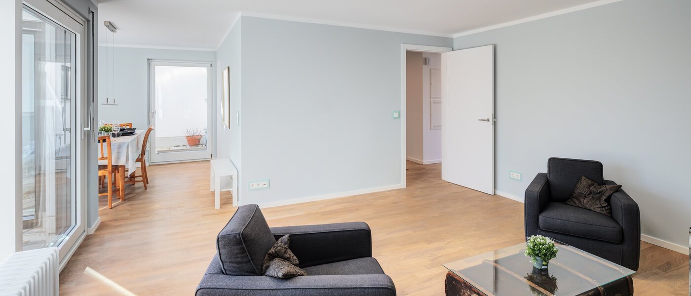 roof terrace apartment München Nymphenburg 04 living area 14775