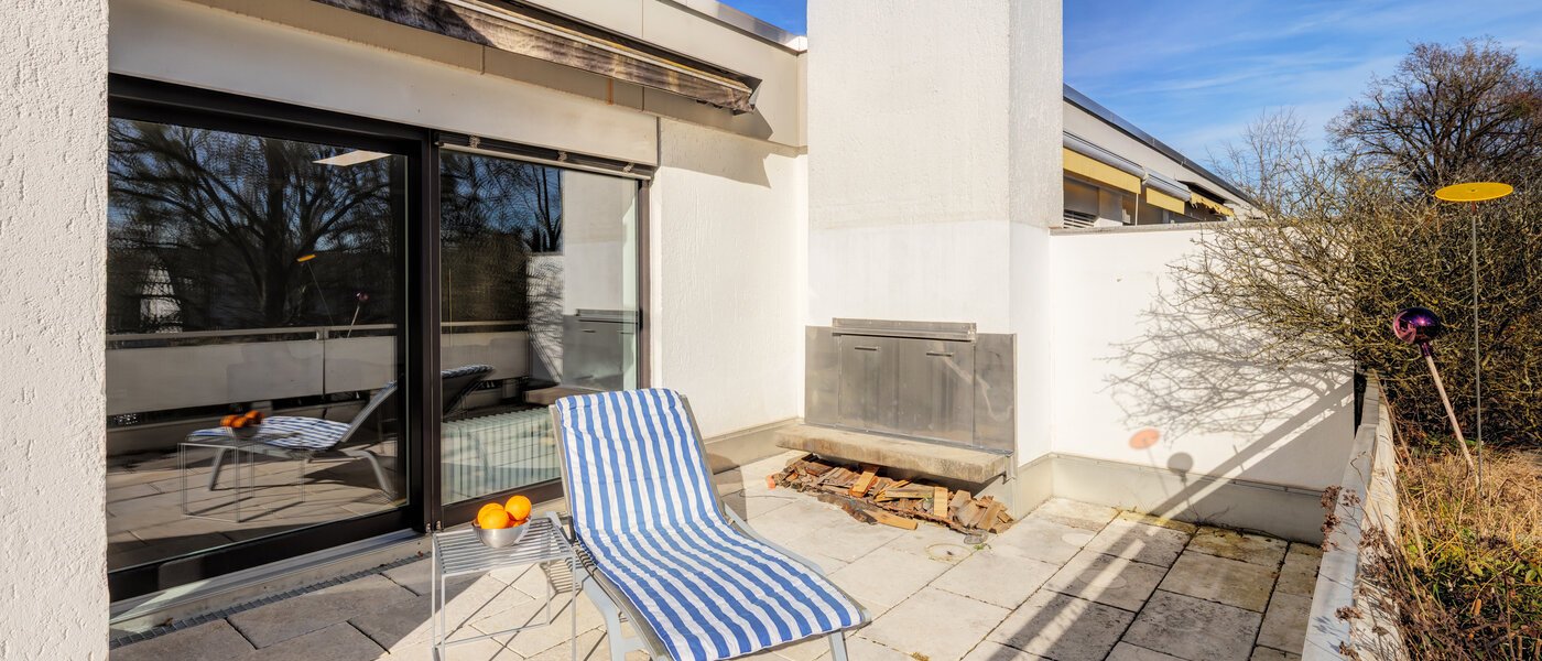 roof terrace apartment München Nymphenburg 01 1. roof terrace 14775