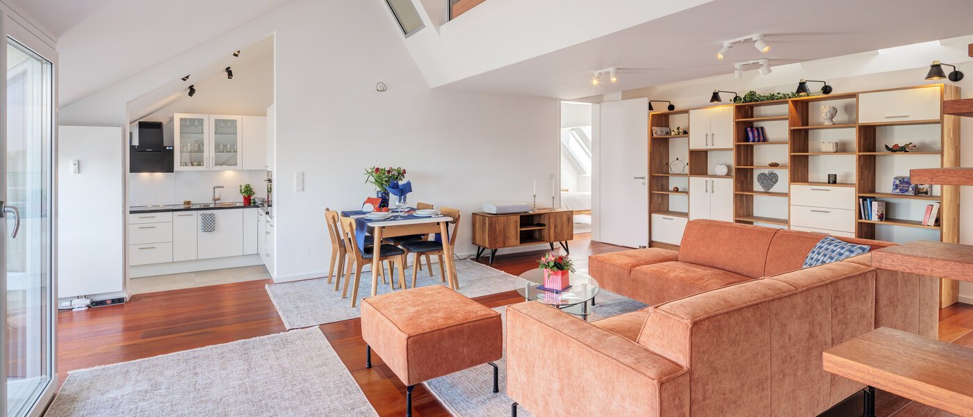 maisonette-gallery apartment München Maxvorstadt 03 living area 14785