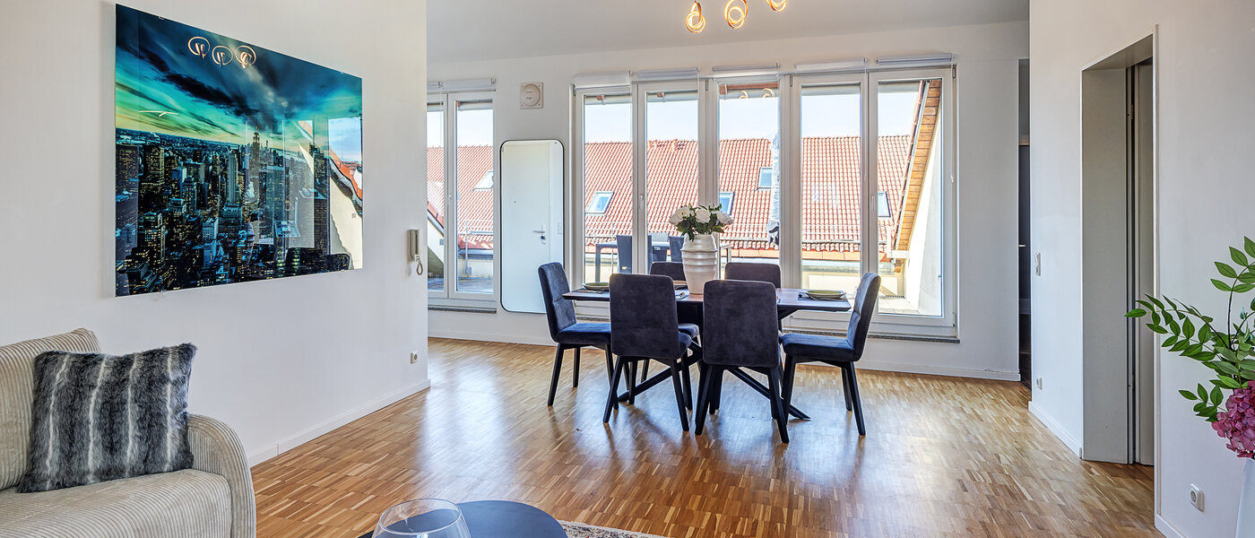 roof terrace apartment Aschheim 02 living area 14787