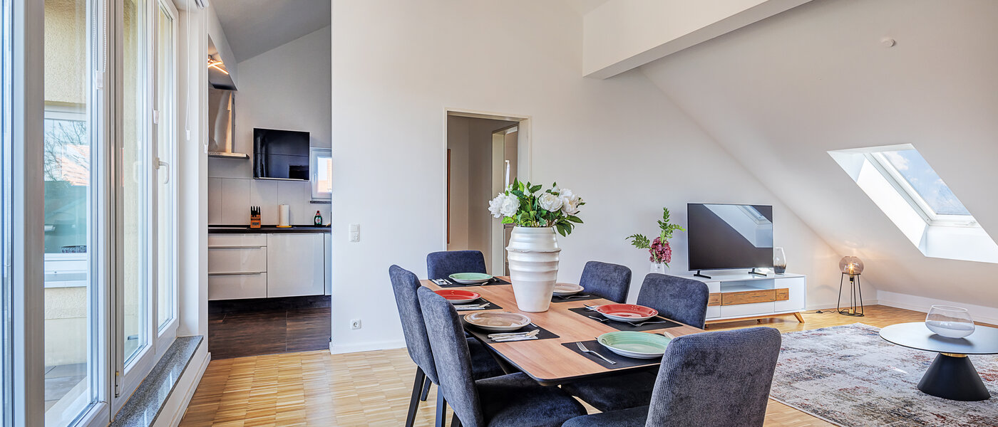 roof terrace apartment Aschheim 03 living area 14787