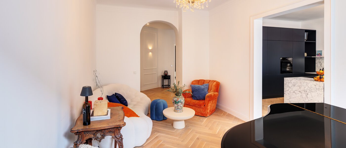 apartment München Schwabing-West (rund um den Hohenzollernplatz) 04 living area 14795