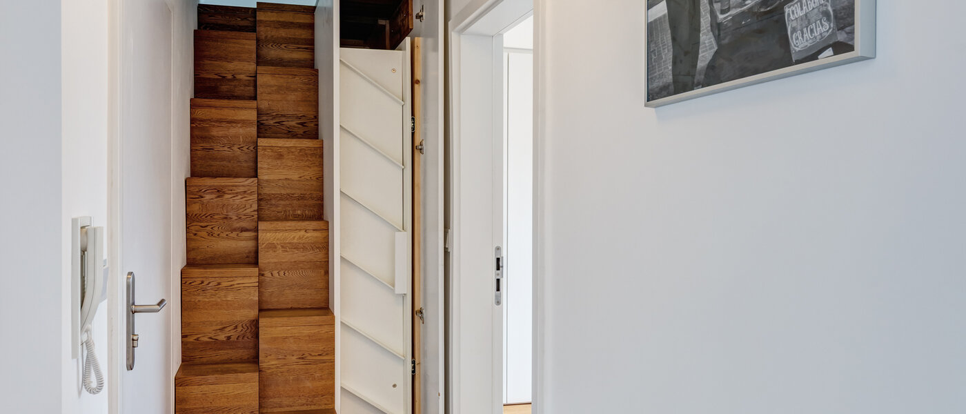 roof terrace apartment München Moosach 01 hall 14797