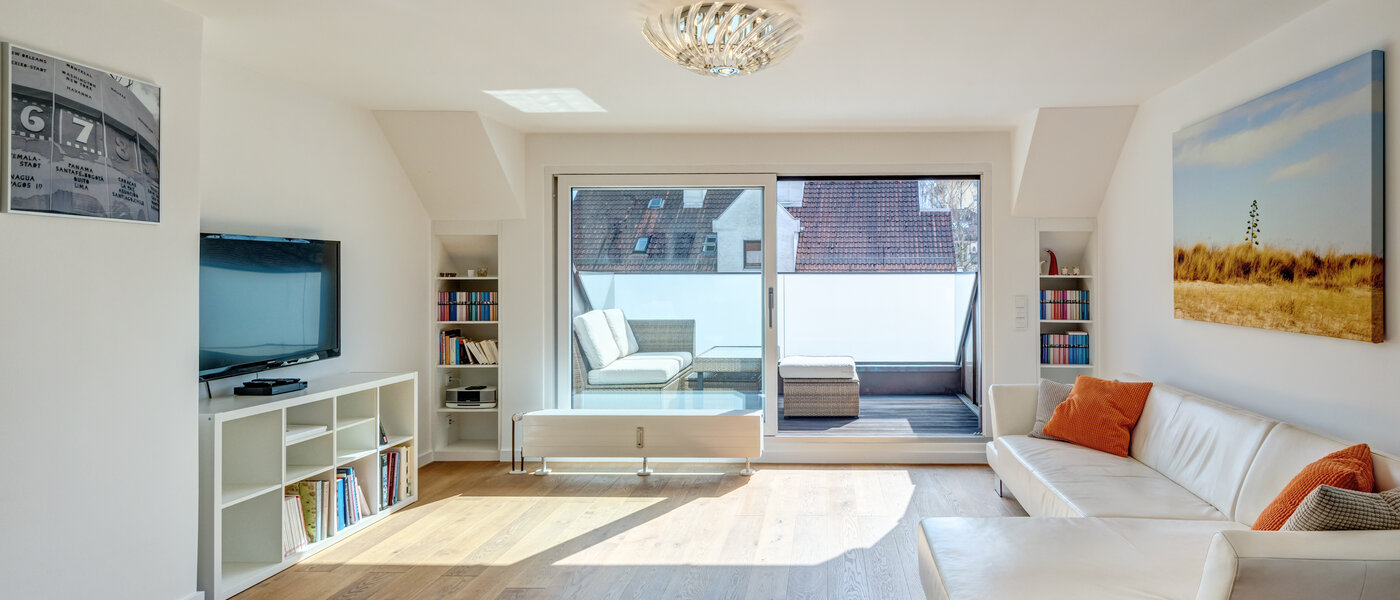 roof terrace apartment München Moosach 01 living area 14797