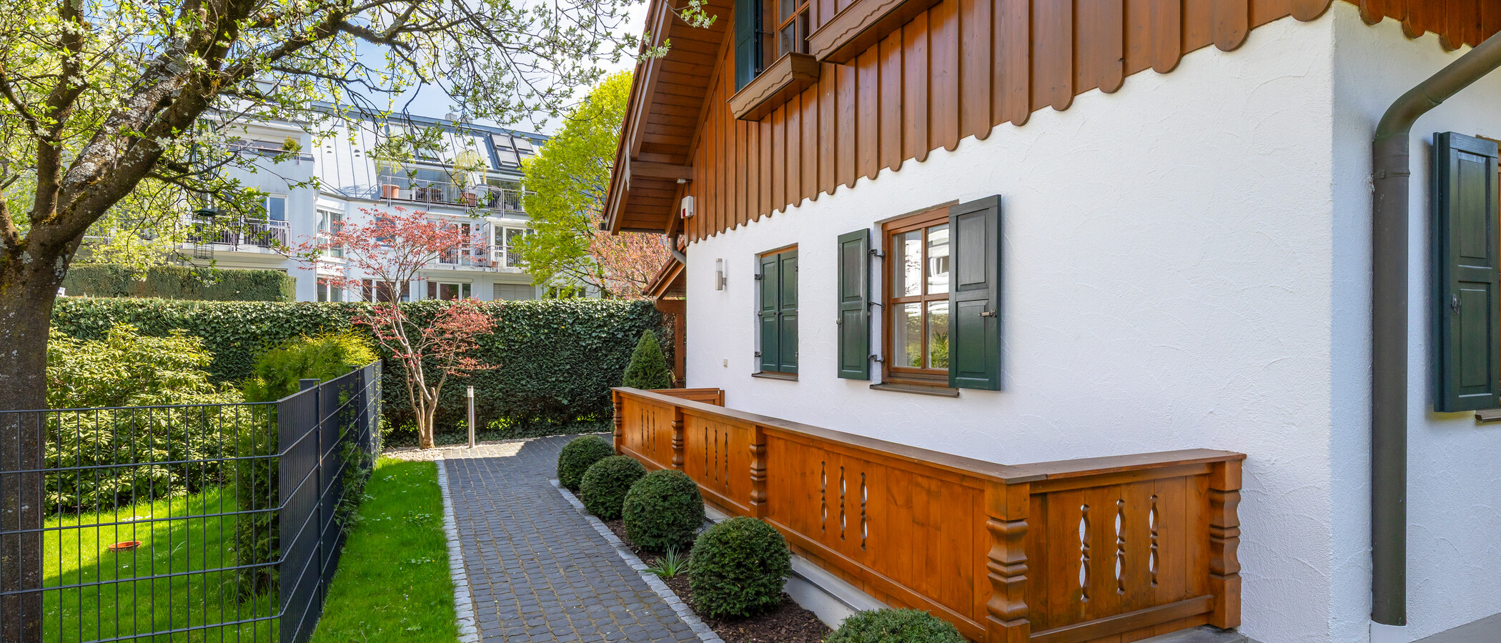 detached house München Obersendling 04 access way 14826