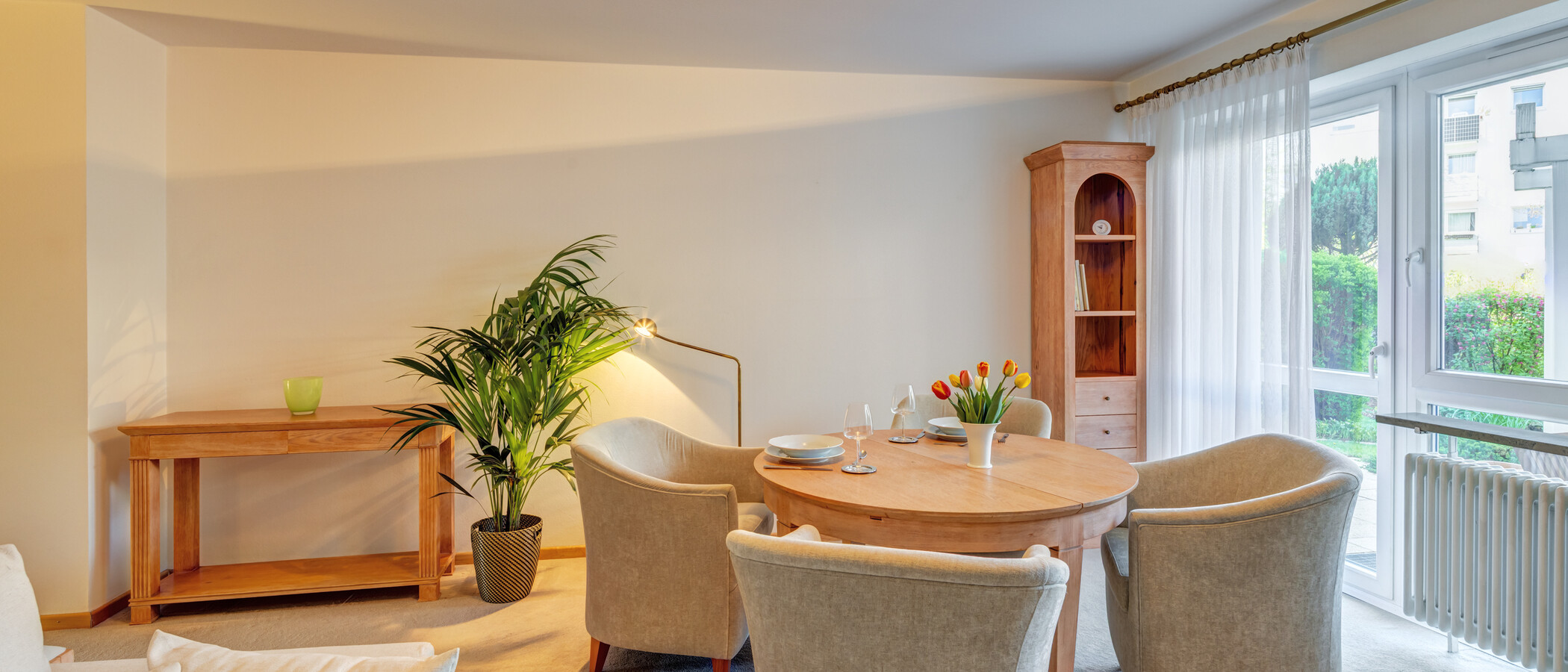 apartment München Mittersendling 02 living room 14827