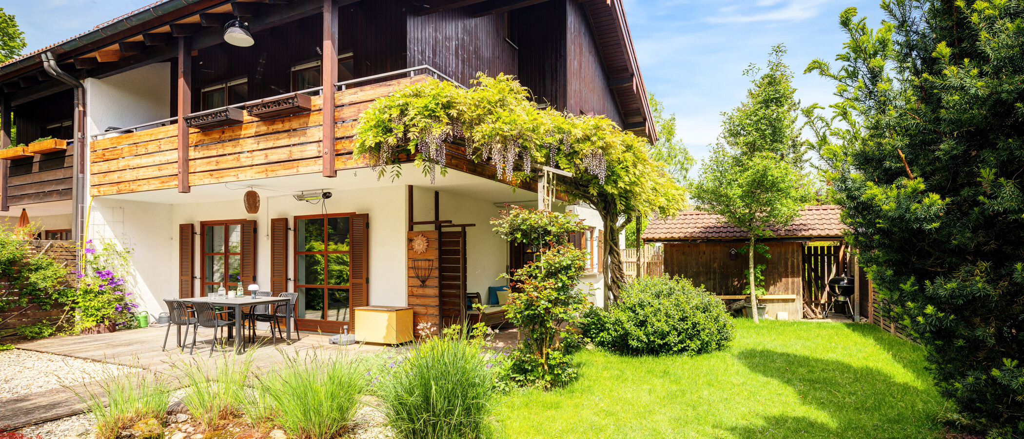 semi-detached house Weyarn 01 garden 14850