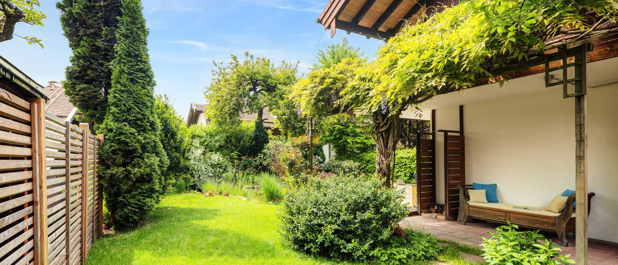 semi-detached house Weyarn 03 garden 14850
