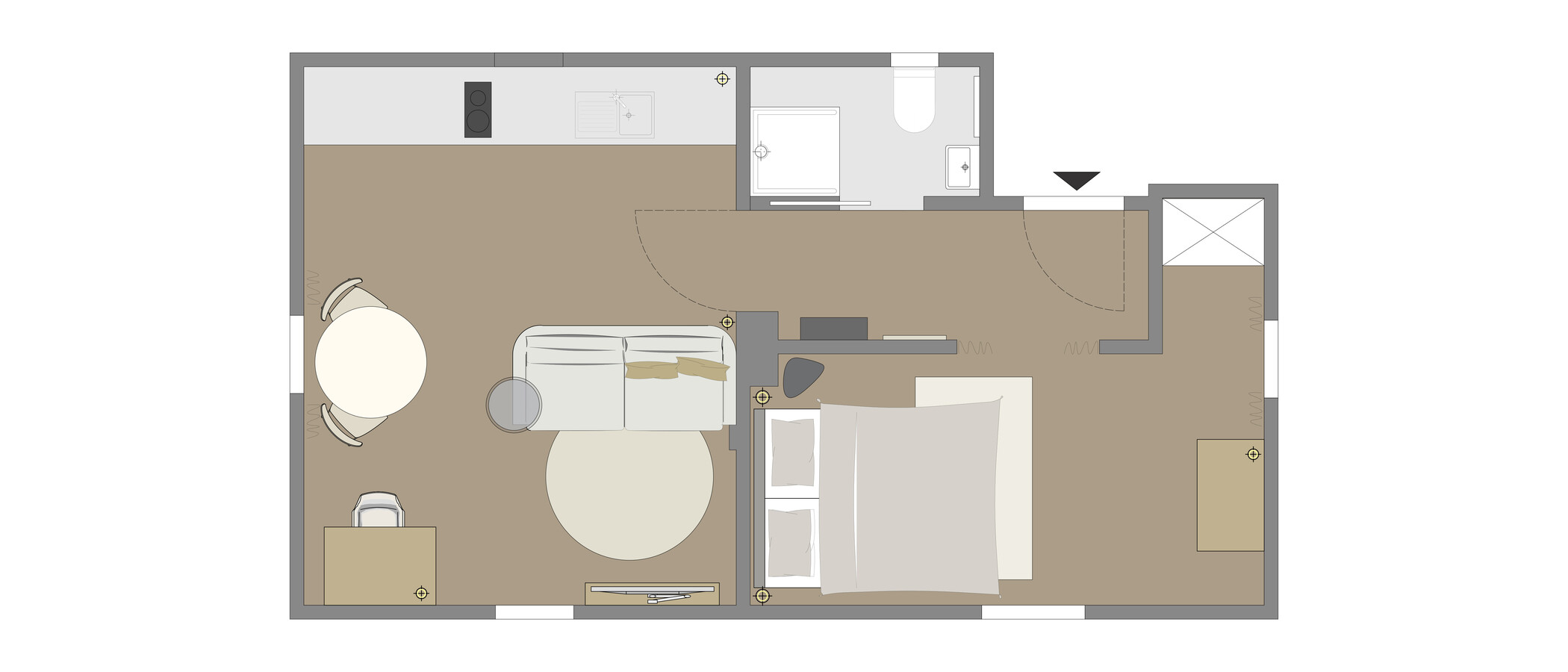 attic apartment München Daglfing 01 floor plan 14852